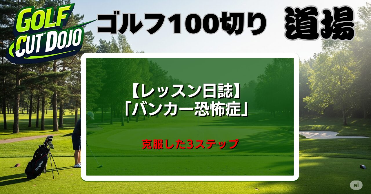 【レッスン日誌】「バンカー恐怖症」を克服した生徒さんの3ステップ