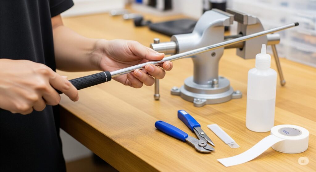 必須のゴルフグリップ交換の工具
