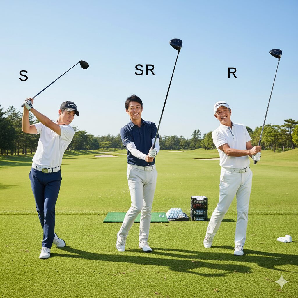 シャフトのSとSRとRの違いは？