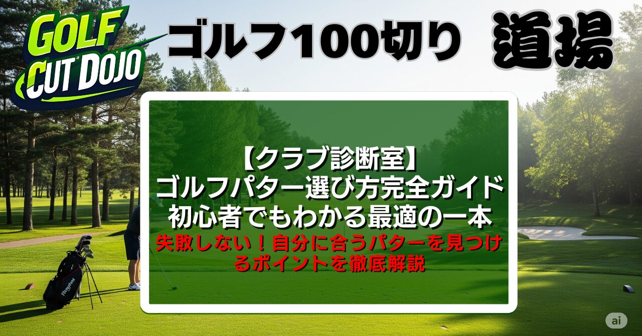 ゴルフパター選び方完全ガイド｜初心者でもわかる最適の一本