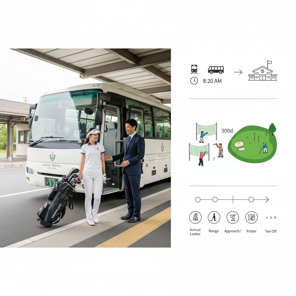 アクセスと当日の動線テンプレ