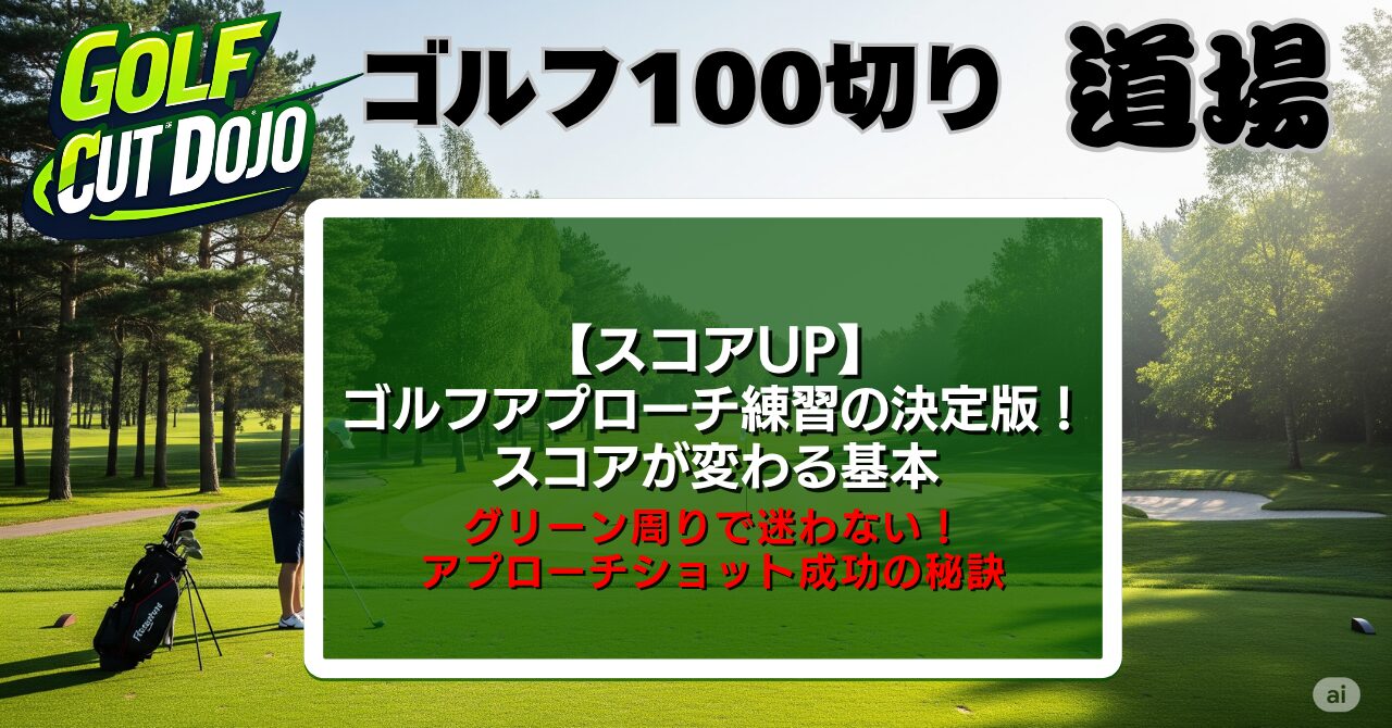 ゴルフアプローチ練習の決定版！スコアが変わる基本