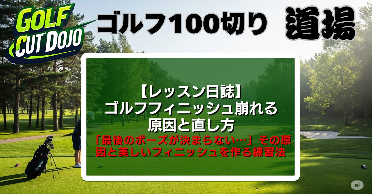 ゴルフフィニッシュ崩れる原因と直し方【プロが解説】