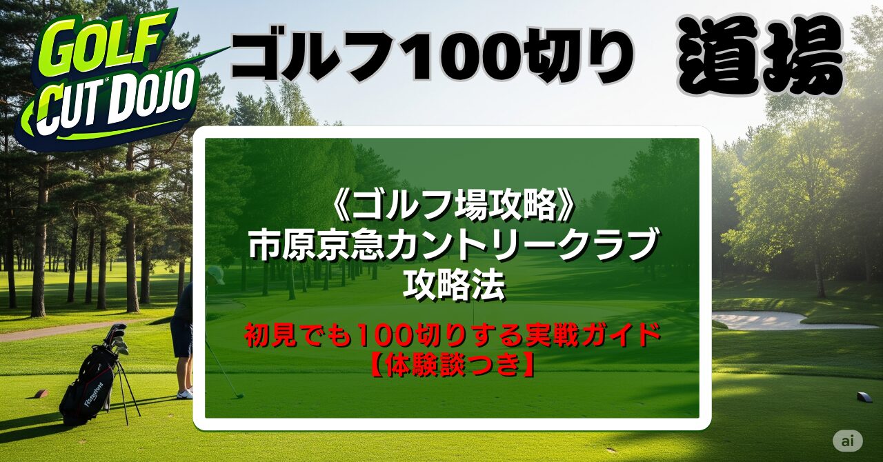 市原京急カントリークラブ攻略法｜初見でも100切りする実戦ガイド【体験談つき】