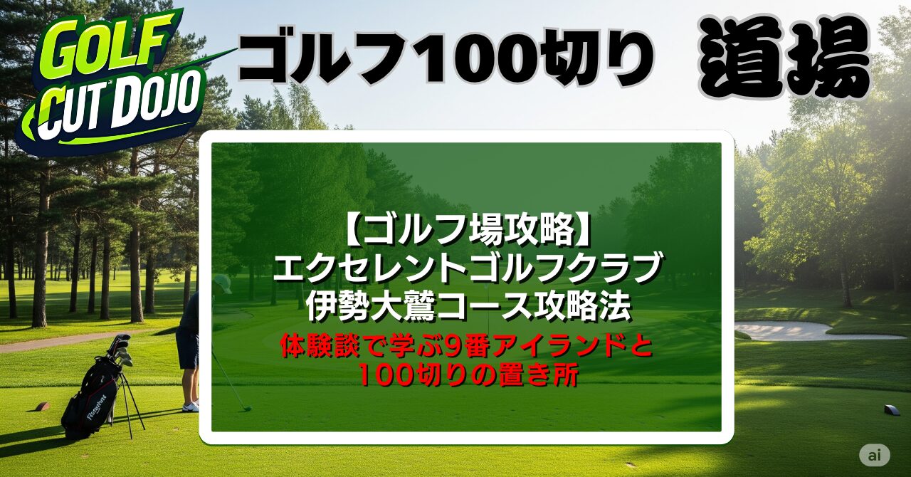 エクセレントゴルフクラブ伊勢大鷲コース攻略法|体験談で学ぶ9番アイランドと100切りの置き所