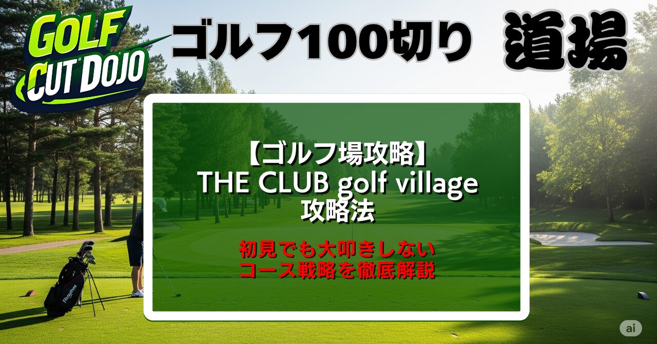 【THE CLUB golf village 攻略法】初見でも大叩きしないコース戦略を徹底解説