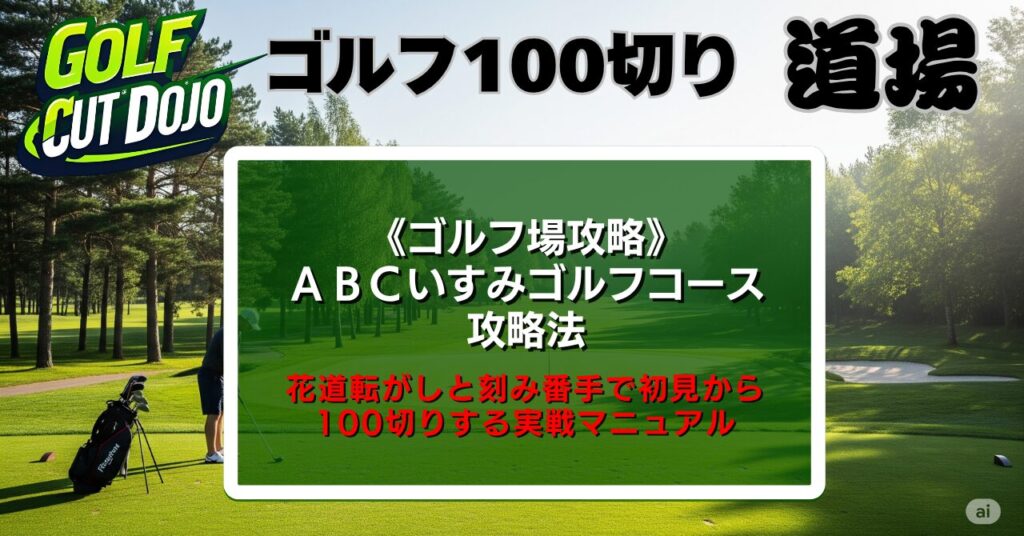 ＡＢＣいすみゴルフコース攻略法｜花道転がしと刻み番手で初見から100切りする実戦マニュアル