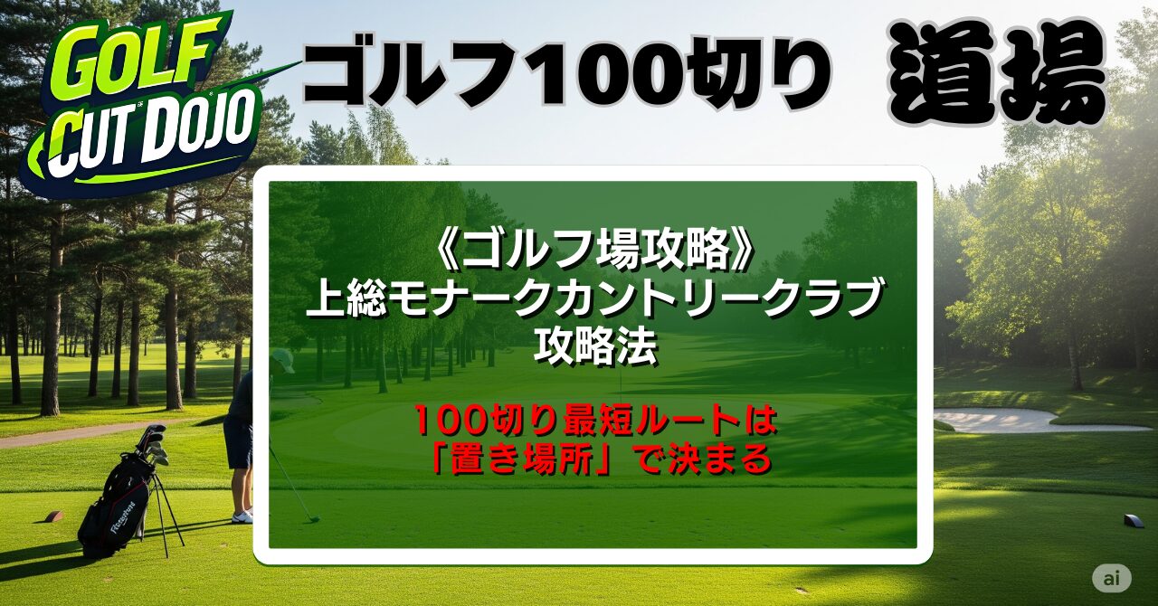 上総モナークカントリークラブ攻略法｜100切り最短ルートは「置き場所」で決まる