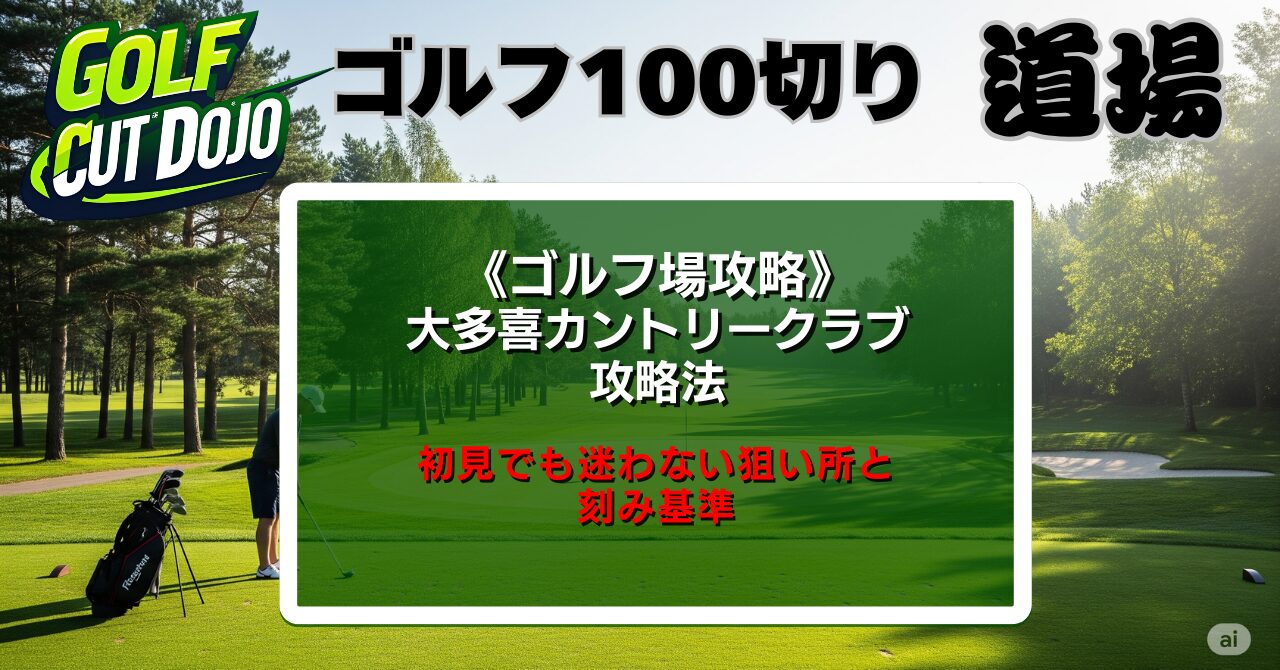 大多喜カントリークラブ攻略法|初見でも迷わない狙い所と刻み基準