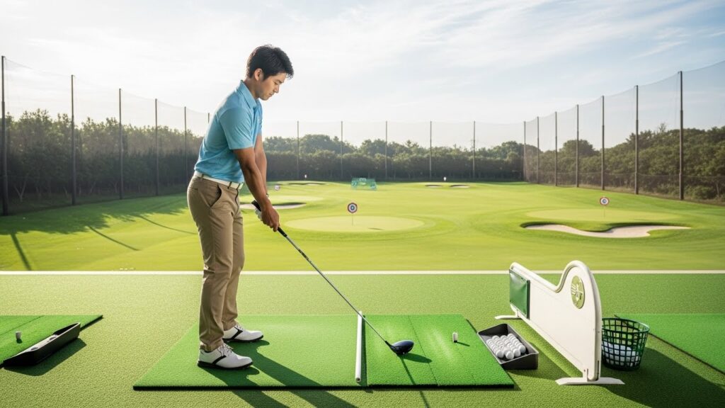 当日力を底上げ：練習場220Yを活かす時短ドリル