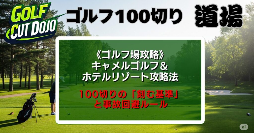 キャメルゴルフ＆ホテルリゾート攻略法｜100切りの「刻む基準」と事故回避ルール