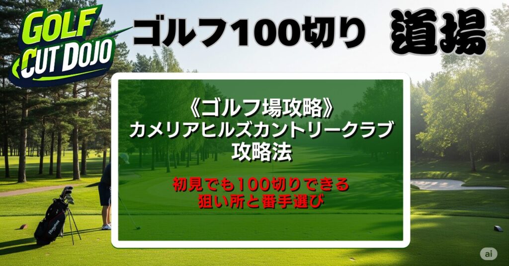 【保存版】カメリアヒルズカントリークラブ攻略法：初見でも100切りできる狙い所と番手選び