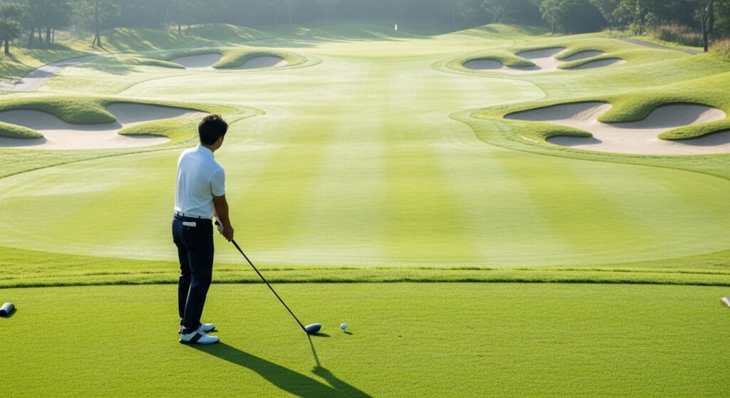 ティーショットの落とし所：3原則