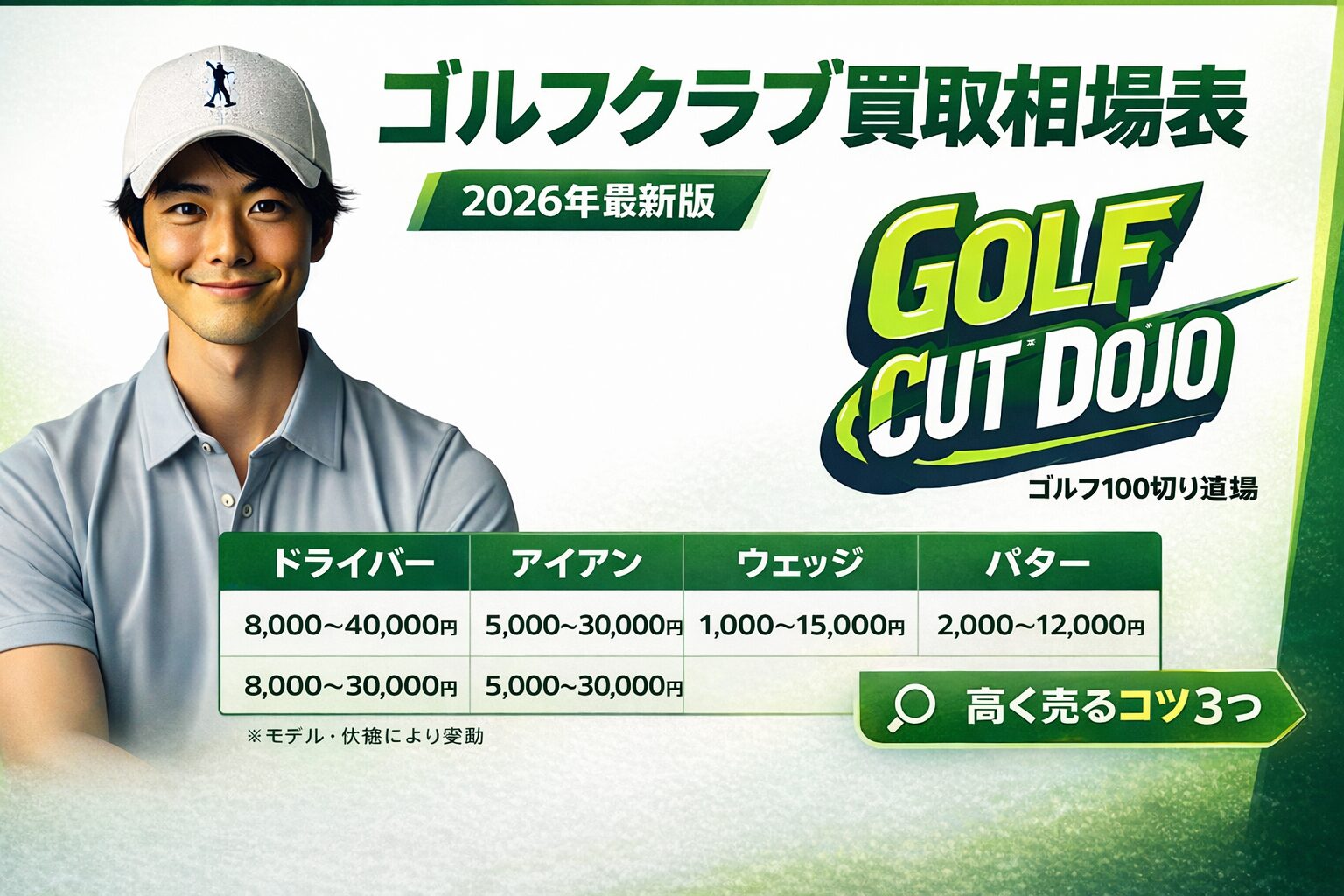 ゴルフクラブ買取相場表で損しない！古いクラブ買取どこがいい？