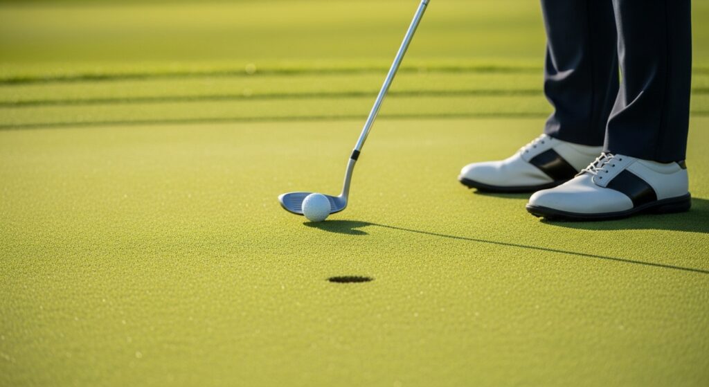 アプローチでダボをボギーに戻す