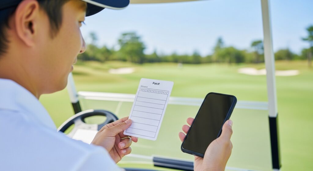 当日のスコア管理で100切りを確実にする