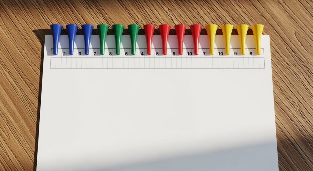 モデルスコアカード（WHITE／GREEN／RED／PINK）