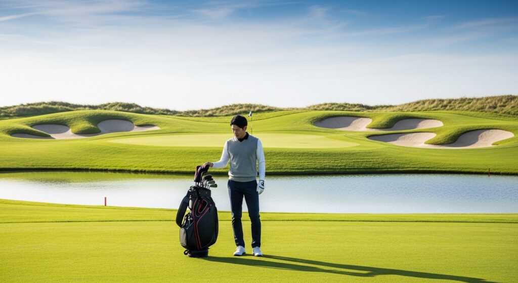 セカンド攻略：池とバンカーを「番手」で遠ざける