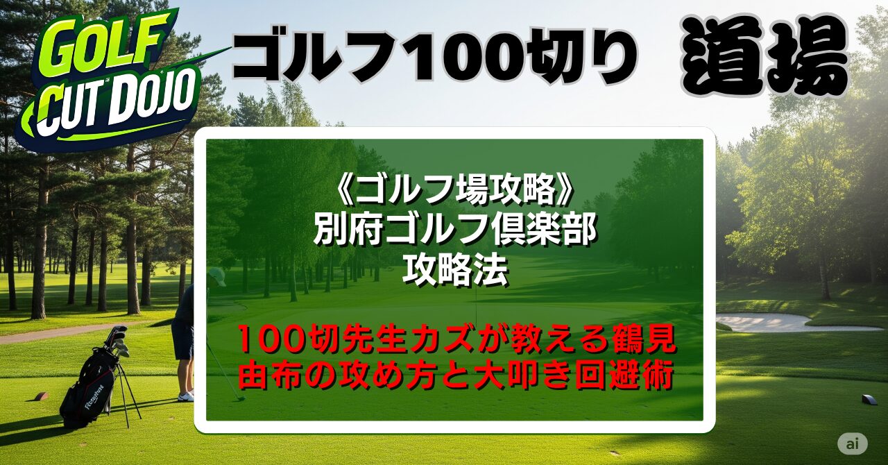 別府ゴルフ倶楽部攻略法|100切先生カズが教える鶴見・由布の攻め方と大叩き回避術