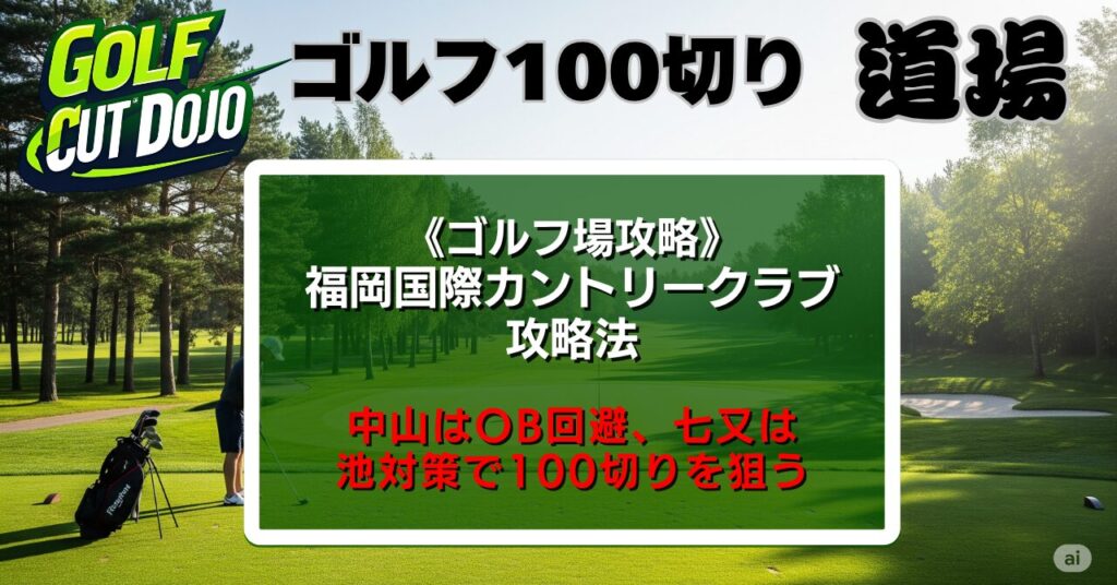 福岡国際カントリークラブ攻略法｜中山はOB回避、七又は池対策で100切りを狙う