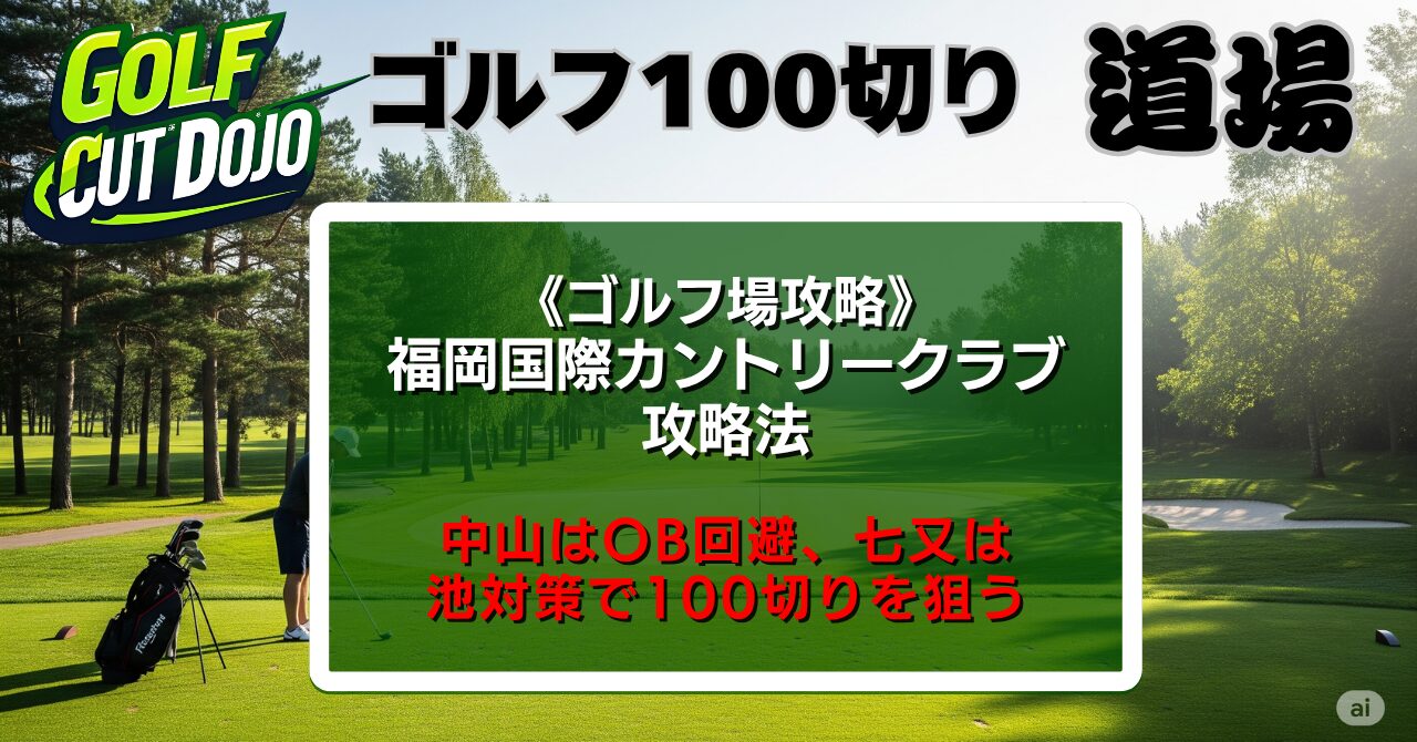 福岡国際カントリークラブ攻略法｜中山はOB回避、七又は池対策で100切りを狙う