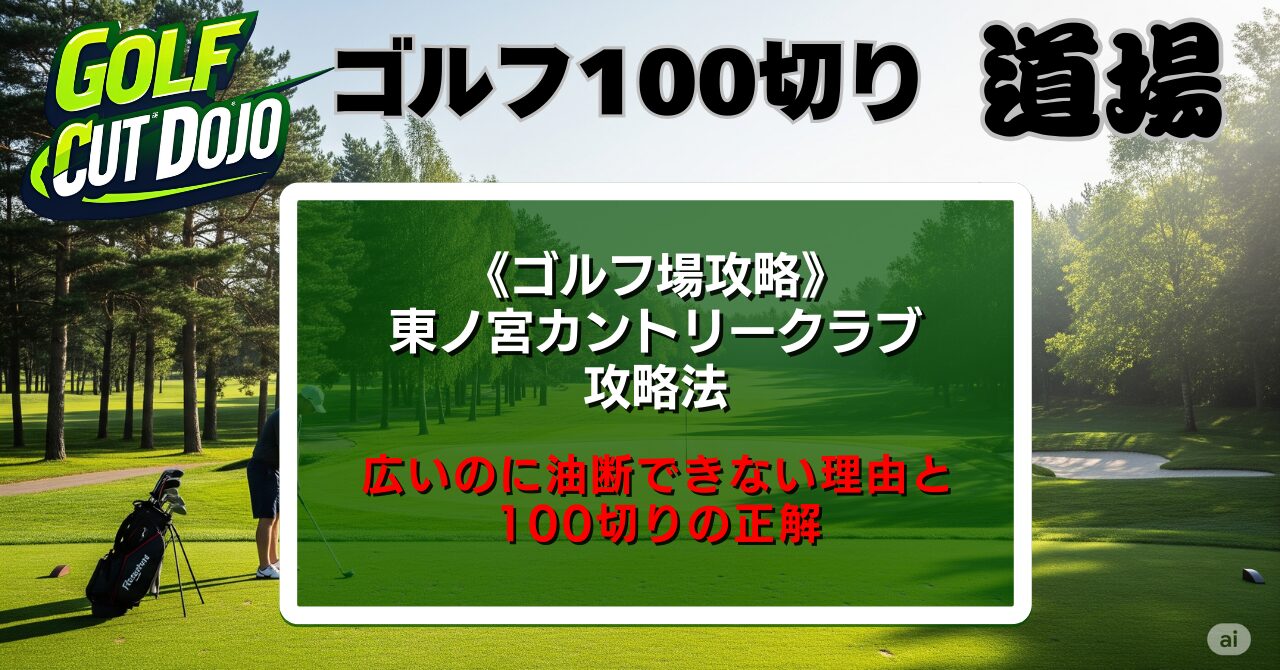 東ノ宮カントリークラブ攻略法｜広いのに油断できない理由と100切りの正解