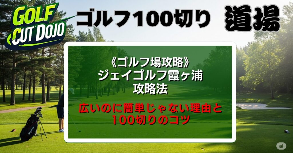 ジェイゴルフ霞ヶ浦攻略法｜広いのに簡単じゃない理由と100切りのコツ