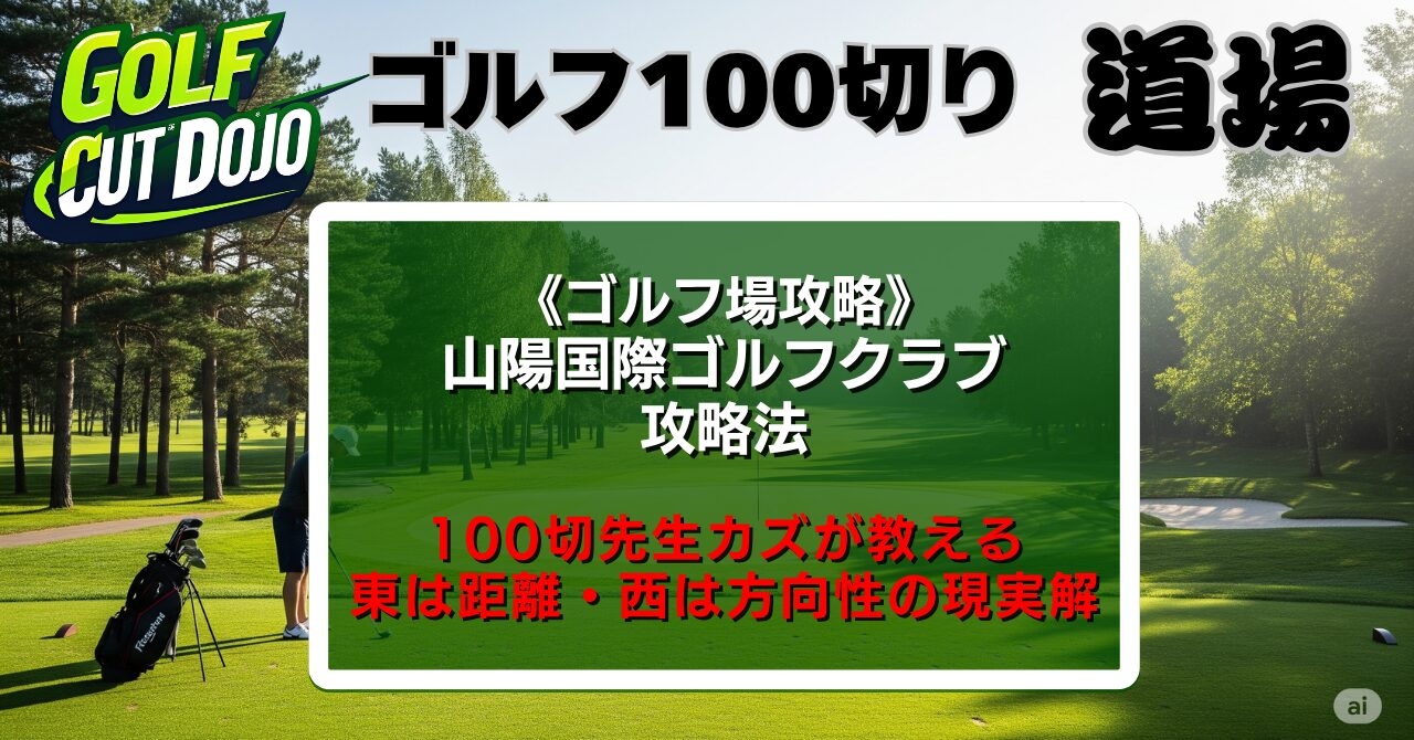 山陽国際ゴルフクラブ攻略法|100切先生カズが教える東は距離・西は方向性の現実解