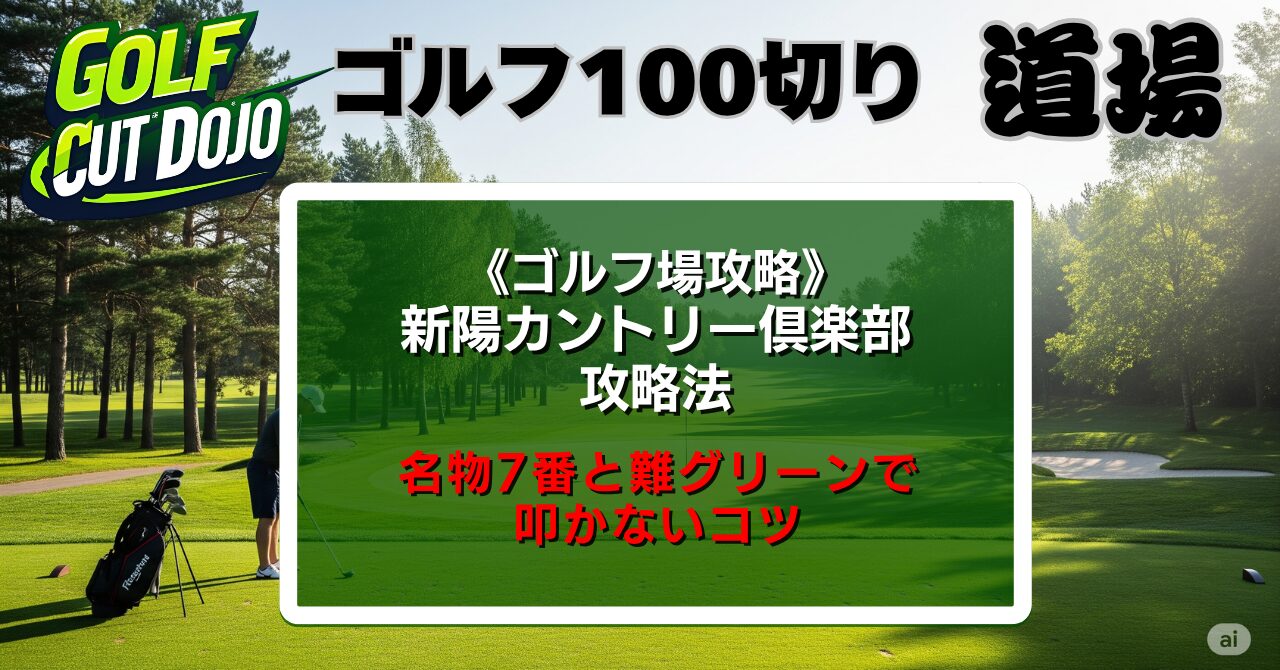 新陽カントリー倶楽部攻略法｜名物7番と難グリーンで叩かないコツ