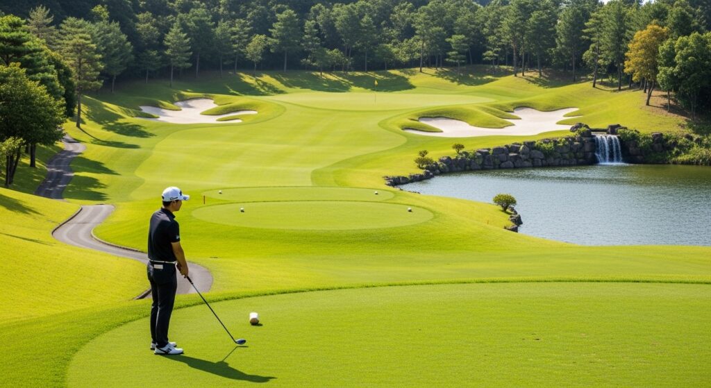 ゴールドコース攻略法は「起伏と水の両方を同時に見ること」