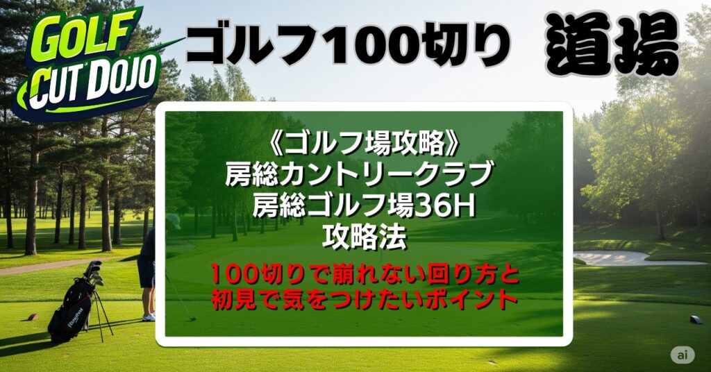 房総カントリークラブ 房総ゴルフ場36H攻略法｜100切りで崩れない回り方と初見で気をつけたいポイント