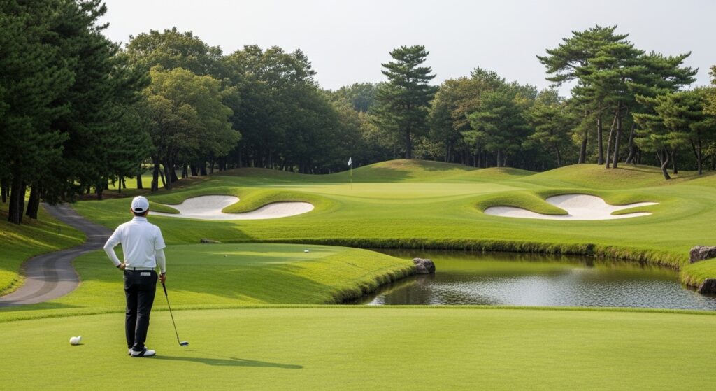 池・クリーク・バンカーを避ける攻め方