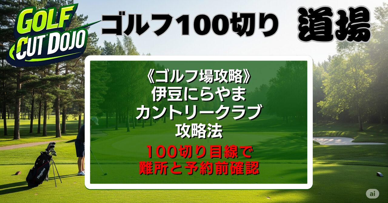 伊豆にらやまカントリークラブ攻略法｜100切り目線で難所と予約前確認