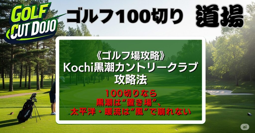 Kochi黒潮カントリークラブ攻略法｜100切りなら黒潮は“置き場”、太平洋・暖流は“風”で崩れない