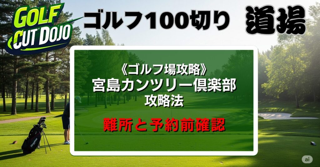 宮島カンツリー倶楽部攻略法｜難所と予約前確認