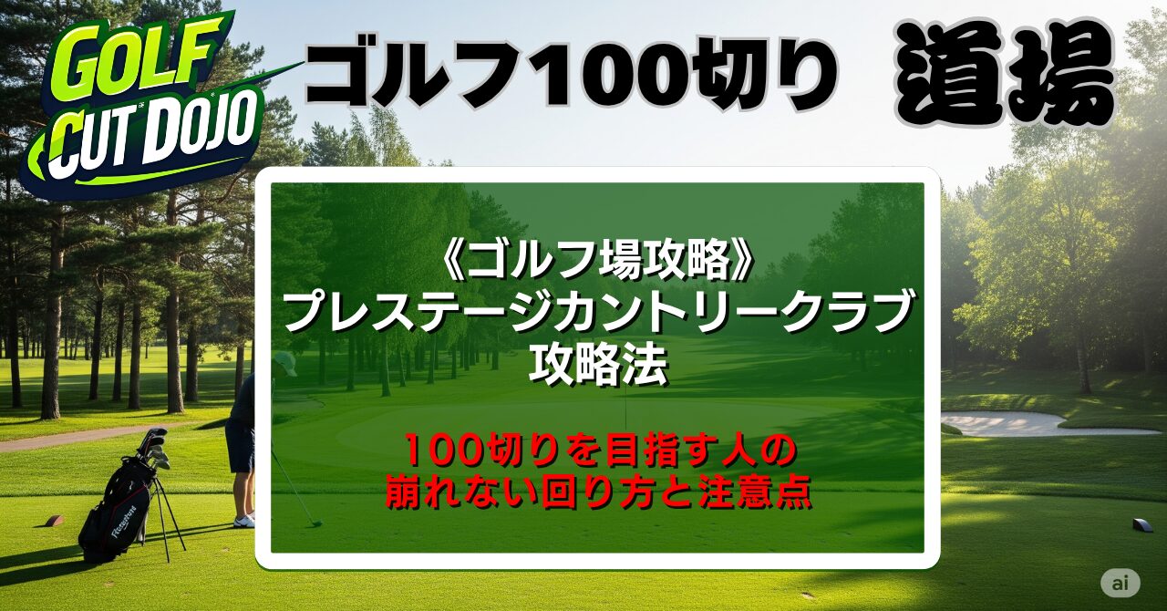 プレステージカントリークラブ攻略法｜100切りを目指す人の崩れない回り方と注意点