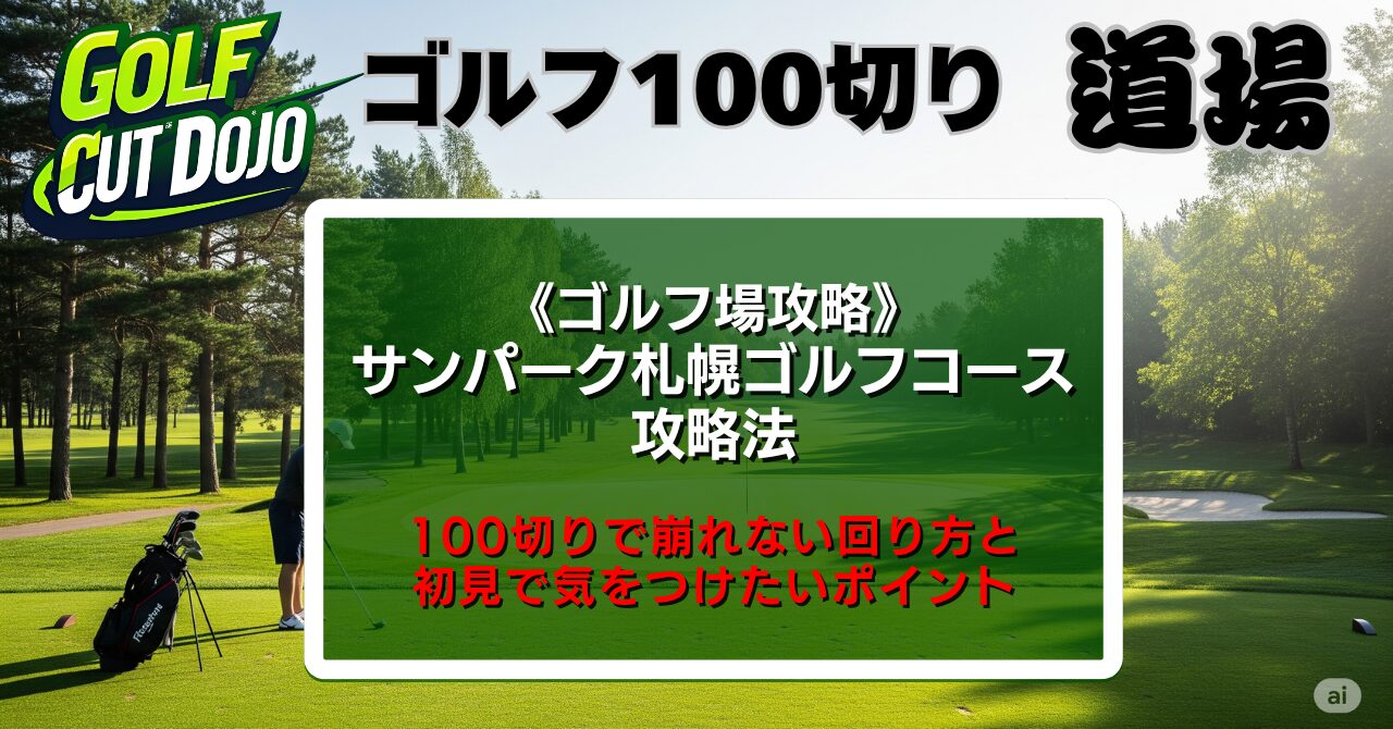 サンパーク札幌ゴルフコース攻略法｜100切りで崩れない回り方と初見で気をつけたいポイント