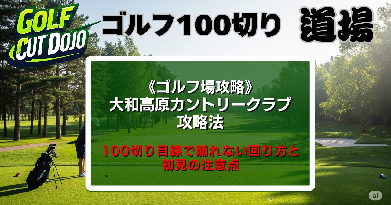 大和高原カントリークラブ攻略法｜100切り目線で崩れない回り方と初見の注意点