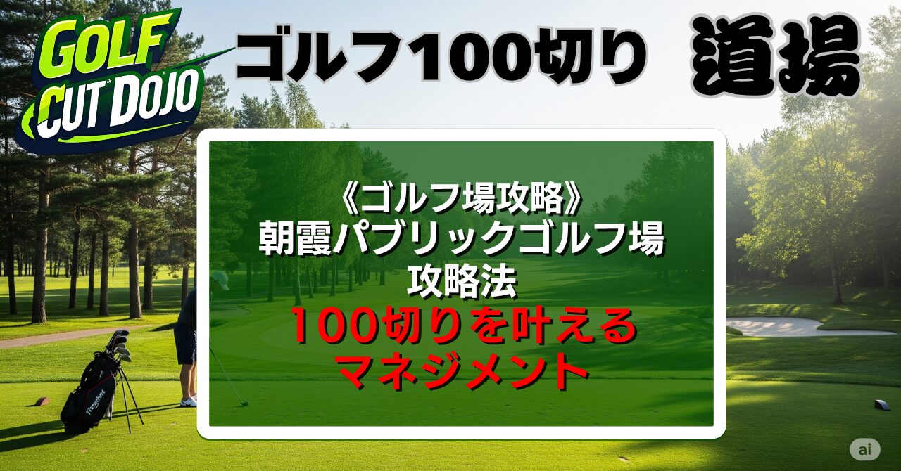 朝霞パブリックゴルフ場攻略法｜100切りを叶えるマネジメントと予約の秘訣