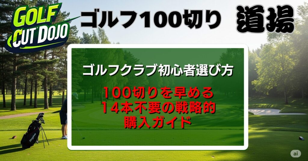 ゴルフクラブ初心者選び方｜100切りを早める14本不要の戦略的購入ガイド
