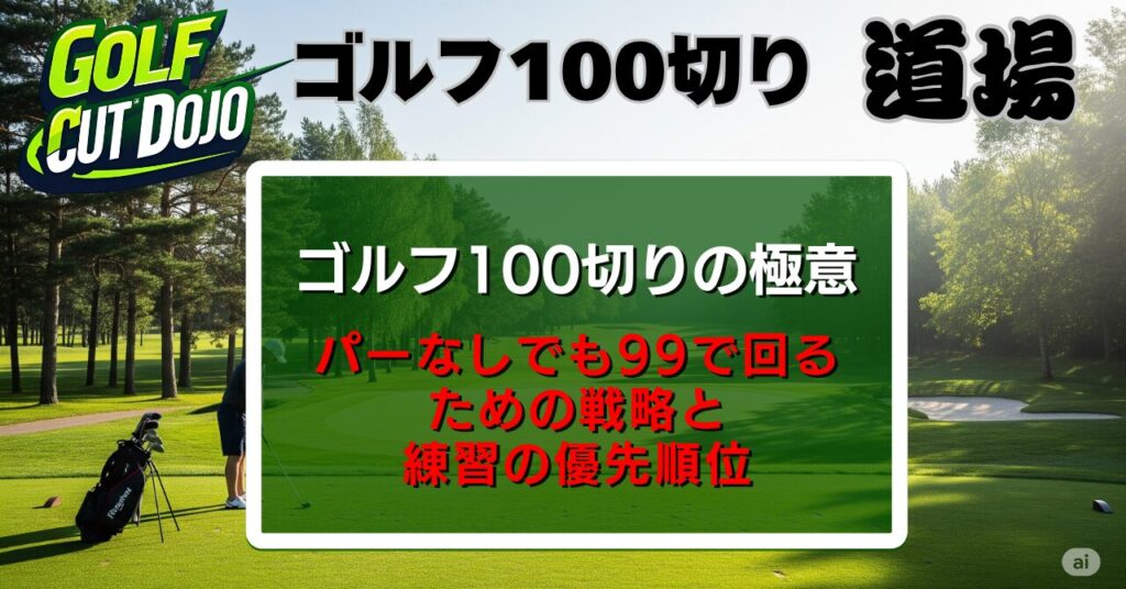 ゴルフ100切りの極意｜パーなしでも99で回るための戦略と練習の優先順位