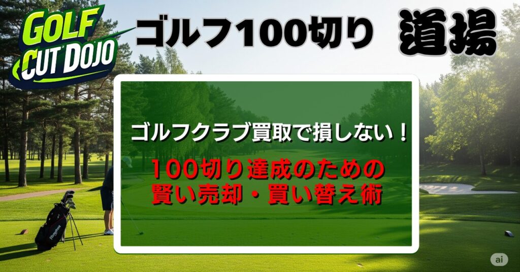 ゴルフクラブ買取で損しない！100切り達成のための賢い売却・買い替え術