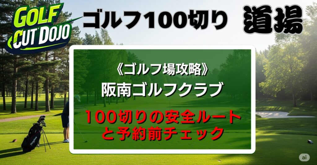 阪南ゴルフクラブ攻略法｜100切りの安全ルートと予約前チェック