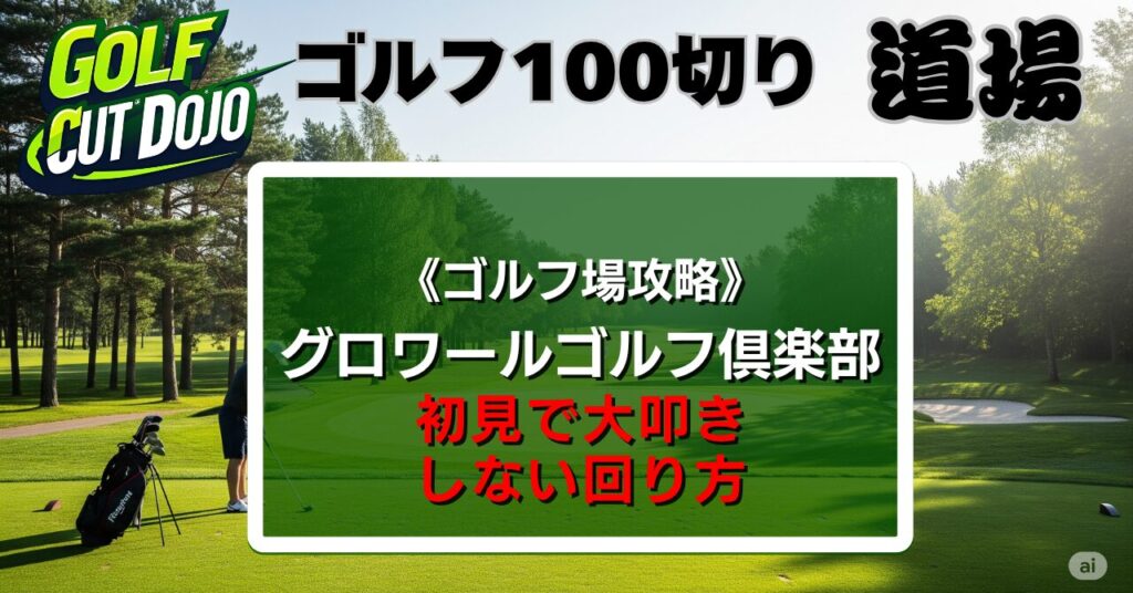 グロワールゴルフ倶楽部攻略法｜初見で大叩きしない回り方