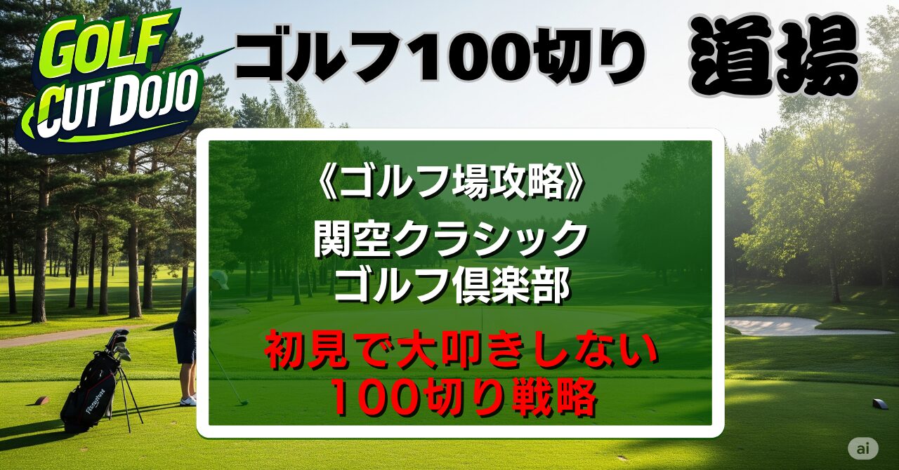 関空クラシックゴルフ倶楽部攻略法|初見で大叩きしない100切り戦略