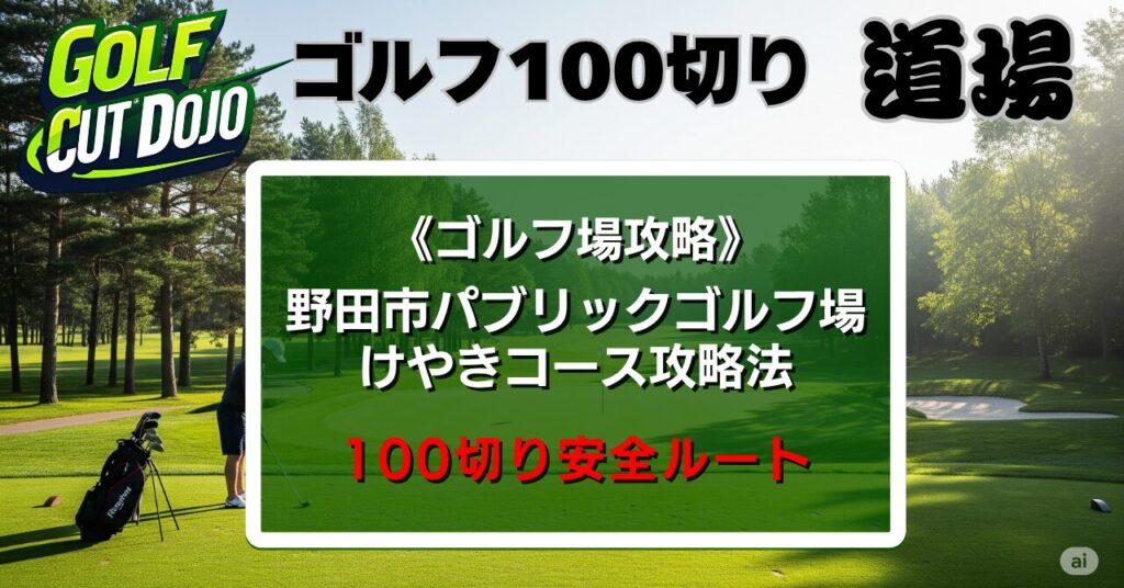 野田市パブリックゴルフ場けやきコース攻略法