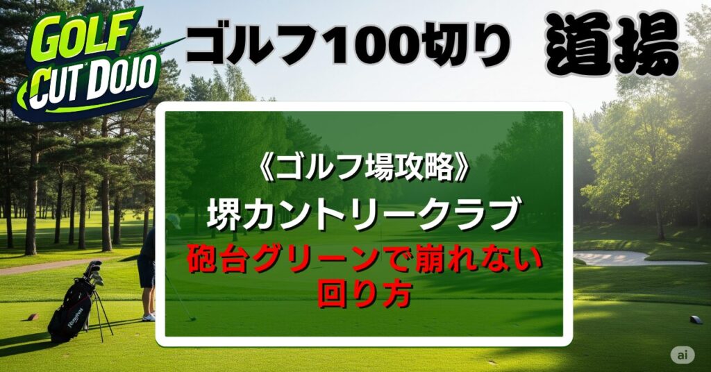 堺カントリークラブ攻略法｜砲台グリーンで崩れない回り方