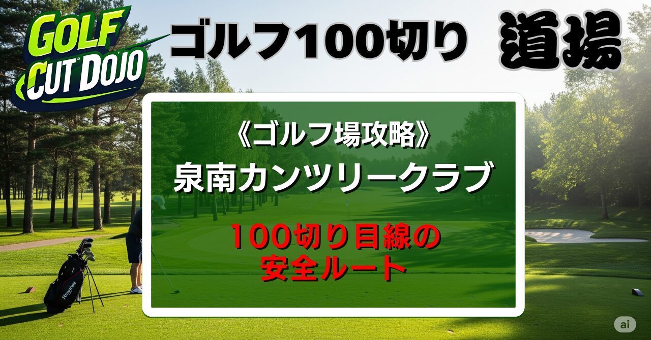 泉南カンツリークラブ攻略法|100切り目線の安全ルート