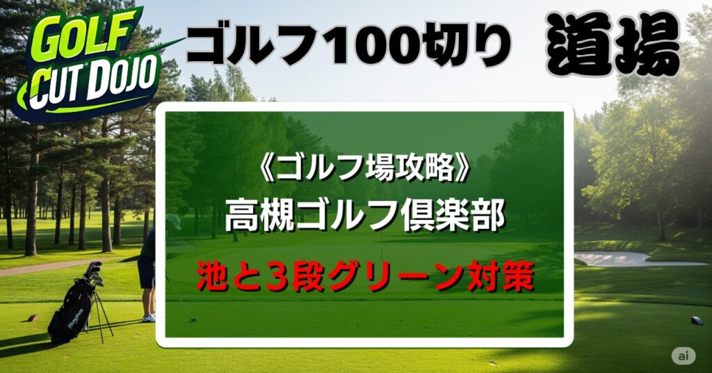 高槻ゴルフ倶楽部攻略法｜池と3段グリーン対策